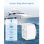 Reiseadapter Deutschland nach UK Adapter mit 4 USB (2 Typ-C), 2 Fach Reiseadapter England, Reisestecker Steckeradapter Schuko auf Typ G für Großbritannien Irland Malta Stromadapter, Weiß