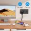 vutizal Reiseadapter, 2Stück Typ B Stecker USA Adapter Deutschland Plug, Schwarz, Power Converter für EU zu Amerika/Kanada/Mexiko/Thailand usw, Reisestecker Stromadapter, 2500 Watt, 110-120V
