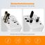TESSAN Reiseadapter Weltweit USB C, Reisestecker Adapter Weltweit 5 USB Gesamtleistung 28W, Universal Travel Adapter, Steckdosenadapter England Japan England USA Thailand Italien Australien China
