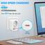 Clomnpe USA Adapter Steckdose, 5-in-1 Reiseadapter USA mit 2*USB (3.4A),2*USB-C,1*AC, Adapter usa Deutschland Stecker, Steckdosenadapter für EU zu US Amerika Kanada Mexiko Thailand, Typ B Reisestecker
