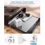Reiseadapter USA Amerika Deutschland Stecker mit 4 USB (2 Typ-C), EU to USA Adapter Steckdose mit Schalter, 2 Fach Reisestecker für Kanada Mexiko Thailand, Weiß