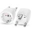 Oliveria 2 x Reiseadapter für M-Steckdose, Südafrika, EU, Mosambik, Bhutan, Namibia, Botsuana