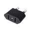VIEVRE US to EU Adapter, 2 Pin USA Deutschland Stecker, Amerika Mexiko Kanada Ägypten Spanien Stecker Adapter Auf EU, USA Adapter Steckdose(Schwarz)