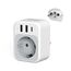 TESSAN Adapter Brasilien, 4 in 1 Reiseadapter Brasilien mit USB C, Reisestecker Typ N, Reisestecker Adapter für Brasil Steckdosenadapter 3250W