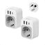TESSAN 2 Stück Adapter Australien Deutschland, Adapter China Deutschland Stecker, Reiseadapter Australien mit USB C, Reisestecker Type I, Stromadapter für Neuseeland China Argentinien