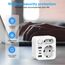 Travel Connector France to Japan with 4 USB Sockets (2 USB-C), Schuko Connector to Type A, Dual Output Travel Adapter for USA, Japan, Kanada, White