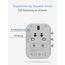 TESSAN Reiseadapter Weltweit, Universal Adapter mit 4 USB A und 1 AC Steckdose, Reisestecker Steckdosenadapter für USA England Japan Thailand Australien, Stromadapter Internationaler