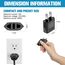 Oliveria 4 Stück Reiseadapter, EU to US Adapter, Adapterstecker USA Deutschland Stecker, Reisestecker EU auf US Deutschland/Europa Stecker Amerika/Kanada/Mexiko Konverter für Geräte mit USA-Netzteil