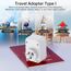 Reiseadapter Australien Adapter Deutschland Stecker Reisestecker Reiseadapter mit 2 USB 1USB C (3A) Steckdosenadapter Typ I für Neuseeland,Australien,China,Argentinien Wand Ladegerät…