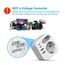 JSVER Reiseadapter USA, Typ B Adapter 2 Fach USA Deutschland Reisestecker Adapter mit 4 USB-Anschlüssen 2 C&2 A(3,4A 17W) Steckdosenadapter Typ B für für Amerika Kanada Mexiko (Weiß)