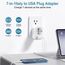 USA Adapter Steckdose, 7 in1 Reiseadapter USA Deutschland Stecker mit 2*USB-C,2*USB-A,1*AC, 2*Italien Steckdosen, EU to US Adapter, Steckdosenadapter Typ B für Amerika/Kanada/Thailand/Mexiko