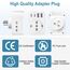 USA Adapter Steckdose, 7 in1 Reiseadapter USA Deutschland Stecker mit 2*USB-C,2*USB-A,1*AC, 2*Italien Steckdosen, EU to US Adapter, Steckdosenadapter Typ B für Amerika/Kanada/Thailand/Mexiko