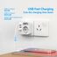 JSVER Reiseadapter AU CN Adapter, Typ I Adapter 2 Fach Australien Reisestecker Steckdose mit 2 USB C&2 USB A(3,4A 17W) Steckdosenadapter für Australia,China, Neuseeland,Argentinien(Weiß)