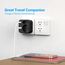 JSVER Reiseadapter USA Adapter Amerika Deutschland Typ B Stecker 2 Fach Reisestecker mit 4 USB-Anschlüssen 2 USB C&2 A(3,4A 17W) Steckdosenadapter für USA Kanada Thailand Mexiko (Schwarz)