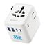 decqle Reiseadapter Weltweit, Universal Reisestecker mit 3 USB-C (GaN 35W), 2 USB-A und 1 AC Steckdose, Internationaler Steckdosenadapter, AC Adapter Universaladapter für EU, UK, US, AU (Weiß)