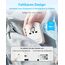 decqle Reiseadapter Weltweit, Universal Reisestecker mit 2 USB-C (GaN 45W), 1 USB-A und 1 AC Steckdose, Internationaler Steckdosenadapter, Universaladapter für EU, UK, US, AU (Weiß)