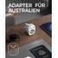 TESSAN 2 Pack Adapter südafrika mit USB, 3 in 1 Reiseadapter Südafrika, 1 Fach Steckdosenadapter mit 2 USB, 2500W Reisestecker Namibia, Adapter Typ M, Namibia, Lesotho