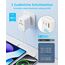 decqle Reiseadapter Weltweit, Universal Reisestecker mit 2 USB-C (GaN 45W), 1 USB-A und 1 AC Steckdose, Internationaler Steckdosenadapter, Universaladapter für EU, UK, US, AU (Weiß)