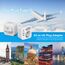JSVER Reiseadapter UK Adapter 2 Fach England Deutschland Reisestecker Adapter mit 4 USB-Anschlüssen(2 C&2 A) Steckdosenadapter Typ G für England,Irland,Dubai,Malediven,HK,Singapur Stckdosen