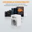 TESSAN Adapter England Deutschland Stecker, Faltbar 5 in 1 Reiseadapter Typ G mit 2 USB C und 2 USB A, Kleines klappbares Design, Steckdosenadapter für London Malta Irland Dubai, UK Adapter auf EU