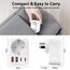 Adapter Australien,5 in 1 Reiseadapter Australien mit 2*USB-C, 2*USB-A(3.4A) und 1*AC, Adapter China Deutschland Stecker, Steckdosenadapter Typ I für EU zu China/Argentinien/Neuseeland