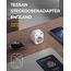 TESSAN 2er Pack Adapter England Deutschland Stecker, 3 in 1 Steckdosenadapter England mit USB C und USB A, 3250W UK Adapter, Stromadapter für Irland Malta Schottland Dubai, Reiseadapter Typ G