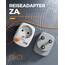 TESSAN 2 Pack Adapter südafrika mit USB, 3 in 1 Reiseadapter Südafrika, 1 Fach Steckdosenadapter mit 2 USB, 2500W Reisestecker Namibia, Adapter Typ M, Namibia, Lesotho