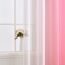MIULEE 2er Set Voile Vorhang Zweifarbiger Vorhang mit Ösen Transparente Gardine Ösenschal Fensterschal Lichtdurchlässig für Schlafzimmer, 140x145cm, Rosa
