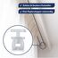 NEUFELD® 120 Gardinengleiter für Innenlaufschienen (inkl. 6 Feststeller) | 7mm Faltengleiter für Gardinenschienen, Vorhangschienen | Gardinenrollen