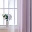 MIULEE 2er Set Voile Vorhang Zweifarbiger Vorhang mit Ösen Transparente Gardine Ösenschal Fensterschal Lichtdurchlässig für Schlafzimmer, 140x145cm, Lila