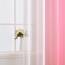 MIULEE 2er Set Voile Vorhang Zweifarbiger Vorhang mit Ösen Transparente Gardine Ösenschal Fensterschal Lichtdurchlässig für Schlafzimmer, 140x225cm, Rosa