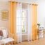 MIULEE 2er Set Voile Vorhang Zweifarbiger Vorhang mit Ösen Transparente Gardine Ösenschal Fensterschal Lichtdurchlässig für Schlafzimmer, 140x175cm, Orange
