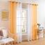 MIULEE 2er Set Voile Vorhang Zweifarbiger Vorhang mit Ösen Transparente Gardine Ösenschal Fensterschal Lichtdurchlässig für Schlafzimmer, 140x225cm, Orange