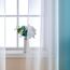 MIULEE 2er Set Voile Vorhang Zweifarbiger Vorhang mit Ösen Transparente Gardine Ösenschal Fensterschal Lichtdurchlässig für Schlafzimmer, 140x260cm, Wasserblau