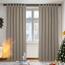 Deconovo Verdunkelungsvorhang Blickdicht Thermogardine Kälteschutz Schlaufen, 200x140 cm(HöhexBreite), Taupe, 2er Set