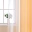 MIULEE 2er Set Voile Vorhang Zweifarbiger Vorhang mit Ösen Transparente Gardine Ösenschal Fensterschal Lichtdurchlässig für Schlafzimmer, 140x175cm, Orange
