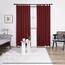 Deconovo Verdunkelungsvorhang Schlaufen Gardinen Warm Schlafzimmer Gardinen Blickdicht Vorhänge Fensterdeko, 175x140 cm(HöhexBreite), Rot, 2er Set