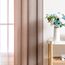 MIULEE 2er Set Voile Vorhang Zweifarbiger Vorhang mit Ösen Transparente Gardine Ösenschal Fensterschal Lichtdurchlässig für Schlafzimmer, 140x215cm, Weiß Hellkaffee