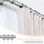 Redamancy Vorhanghaken aus Kunststoff, 100 pcs Universal Gardinenhaken, Weiß Faltenlegehaken, Überklipshaken für Türvorhang, Fenstervorhang