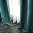 MIULEE Seegrün Samtvorhang mit Ösen, Wunderschön Weich Vorhänge Samt für Deko Schlafzimmer Wohnzimmer, 2 Stück Samt Gardinen Blickdicht Jedes 245 CM Hoch, Dicker Velvet Thermovorhang Winter