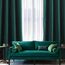 MIULEE Grün Samtvorhang Ösen 2er Set 140X245, Blickdichte Vorhänge Samt für Deko Schlafzimmer Wohnzimmer, Wunderschön Weich Vorhang Verdunkelung Velvet Curtains, Verdunkelnd Samt Gardinen Blickdicht