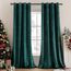 MIULEE Grün Samtvorhang Ösen 2er Set 140X245, Blickdichte Vorhänge Samt für Deko Schlafzimmer Wohnzimmer, Wunderschön Weich Vorhang Verdunkelung Velvet Curtains, Verdunkelnd Samt Gardinen Blickdicht
