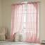 Woaboy Kruz Leinen Gardinen Vorhänge Wohnzimmer Halbtransparent mit Ösen Stores Gardine Leinenoptik Schlafzimmer Modern Ösenvorhang Schlaufengardinen 2er Set 140x145cm (BxH) Rosa