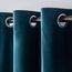 MIULEE Blau Samtvorhang mit Ösen 140x300, Wunderschön Weich Vorhänge Samt für Deko Schlafzimmer Wohnzimmer, 2 Stück Samt Gardinen Blickdicht Jedes 300 cm Hoch, Dicker Velvet Thermovorhang Winter