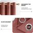MIULEE Altrosa Samtvorhang mit Ösen, Wunderschön Weich Vorhänge Samt für Deko Schlafzimmer Wohnzimmer, 2 Stück Samt Gardinen Blickdicht Jedes 280 cm Hoch, Dicker Velvet Thermovorhang Winter