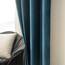 MIULEE Blau Samtvorhang mit Ösen 140x280, Wunderschön Weich Vorhänge Samt für Deko Schlafzimmer Wohnzimmer, 2 Stück Samt Gardinen Blickdicht Jedes 280 cm Hoch, Dicker Velvet Thermovorhang Winter