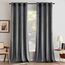 MIULEE Grau Samtvorhang Ösen 2er Set 140X280, Blickdichte Vorhänge Samt für Deko Schlafzimmer Wohnzimmer, Wunderschön Weich Vorhang Verdunkelung Velvet Curtains, Verdunkelnd Samt Gardinen Blickdicht