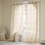 Woaboy Kruz Leinen Gardinen Vorhänge Wohnzimmer Halbtransparent mit Ösen Stores Gardine Leinenoptik Schlafzimmer Modern Ösenvorhang Schlaufengardinen 2er Set 140x160cm (BxH) Leinen