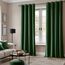 MIULEE Dunkelgrün Samtvorhang Ösen 2er Set 140X300, Blickdichte Vorhänge Samt für Deko Schlafzimmer Wohnzimmer, Sehr Weicher Vorhang Verdunkelung Velvet Curtains, Verdunkelnd Samt Gardinen Blickdicht