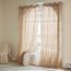 Woaboy Leinen Gardinen Vorhänge Wohnzimmer Halbtransparent mit Ösen Stores Gardine Leinenoptik Schlafzimmer Modern Ösenvorhang Schlaufengardinen 2er Set 140x245cm (BxH) Braun
